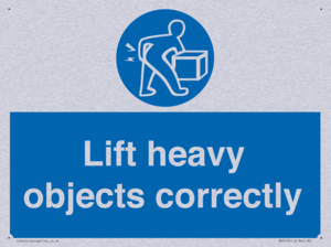 Lift heavy objects correctly